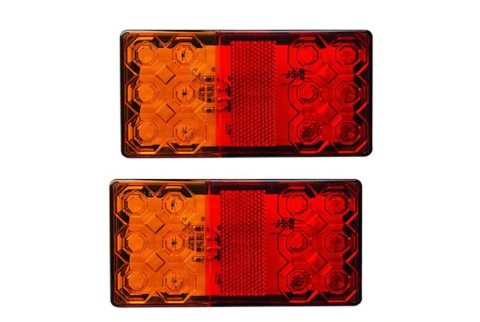 24 V 12 V teherautó utánfutó LED hátsó lámpa ECE