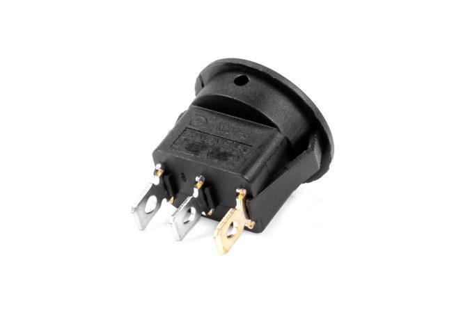 Round Rocker Switch LED Illuminated Car Dashboard Switch