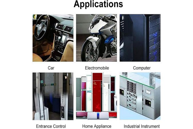 Önzáró/pillanatnyi nyomógombos kapcsoló KI-BE KÉK