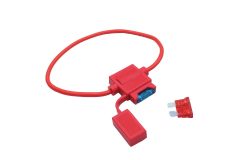   Közepes pengéjű autóbiztosíték + 1 db vízálló automatikus biztosítéktartó 10A