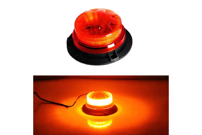 Vészvillogó figyelmeztető villanófények led mágnessel 