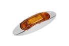 Amber 3 LED side marker light, 12V 24V 