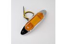 Amber 3 LED side marker light, 12V 24V 