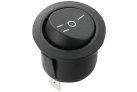Round Rocker Switch LED illuminated car dashboard switch, black