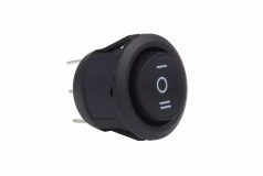   Round Rocker Switch LED megvilágítású autós műszerfal kapcsoló, fekete