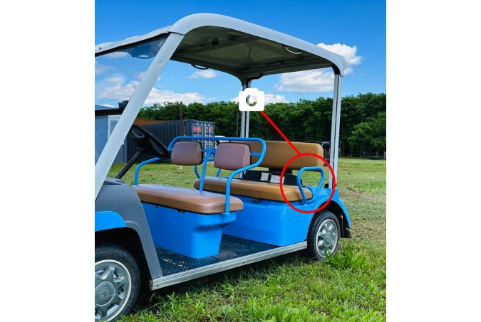 Yamaha G31E Golfkocsi hátsó kapaszkodó