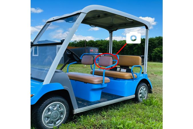 Yamaha G31E Golfkocsi első ülés háttámla