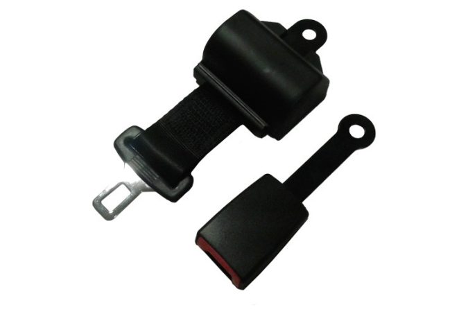 Seat belt, rear, automatic 2-point, rigid stalk