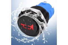   DaierTek 12V 16mm pillanatnyi duda kapcsoló elektromos golfkocsikhoz, motorkerékpárokhoz, hajókhoz.