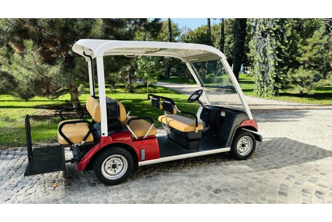 Unique YAMAHA G30E, 5-seater golf cart configurator in excellent condition, burgundy