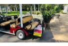 Unique YAMAHA G30E, 5-seater golf cart configurator in excellent condition, burgundy