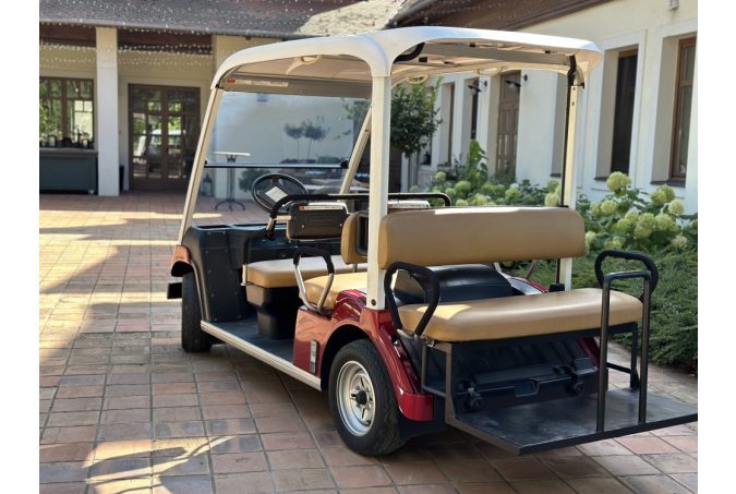 Unique YAMAHA G30E, 5-seater golf cart configurator in excellent condition, burgundy