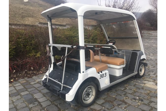 YAMAHA G31E, 5 személyes golfkocsi, fehér