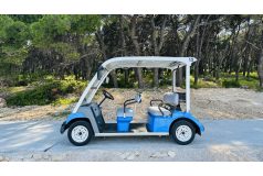   Yamaha G31E, 5 személyes, teljesen felújított golfkocsi, sötétkék
