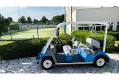   Yamaha G31E, 5 személyes, teljesen felújított golfkocsi, sötétkék