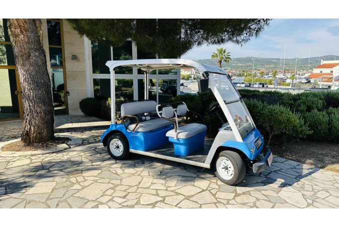 Yamaha G31E, 5 személyes, teljesen felújított golfkocsi, sötétkék