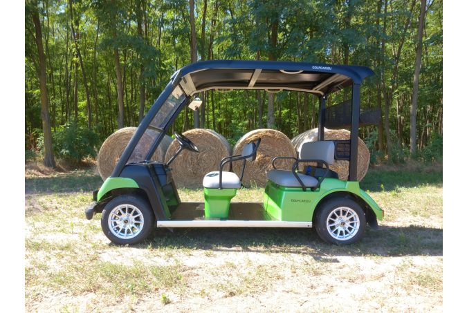 Yamaha G31E, 5 seater, fully refurbished golf cart, techo green, black badge