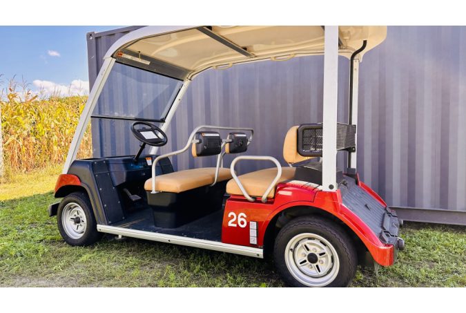 5-person Standard golf cart rental (monthly rental), burgundy
