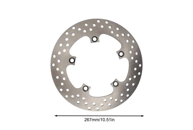 Első féktárcsa yamaha golfkocsihoz, 26,7 cm, szürke, acél, első tengelyre