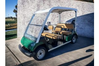 YAMAHA G31E, 5 személyes golfkocsi, sötétzöld