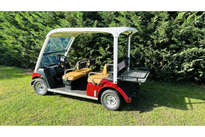 Custom YAMAHA G30E, 5 seater golf cart configurator in excellent condition, dark blue