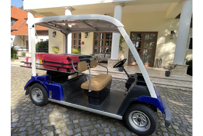 YAMAHA G31E, 2 személyes nagy alu platós (100x140cm) golfkocsi